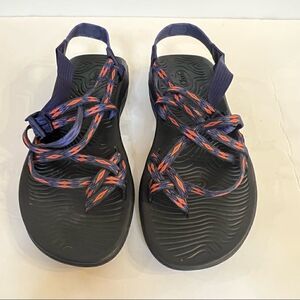 Chacos Women's Double Strap ZVOLV X2 Red and Blue Sandals Size 11